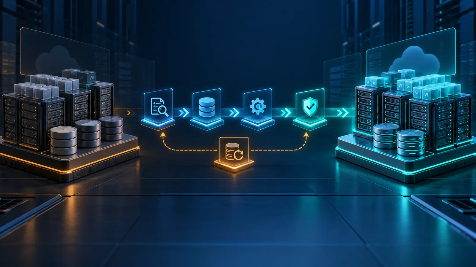 تصویر گرافیکی برنامه‌ریزی کنترل‌شده ارتقا به VMware Cloud Foundation 9.x